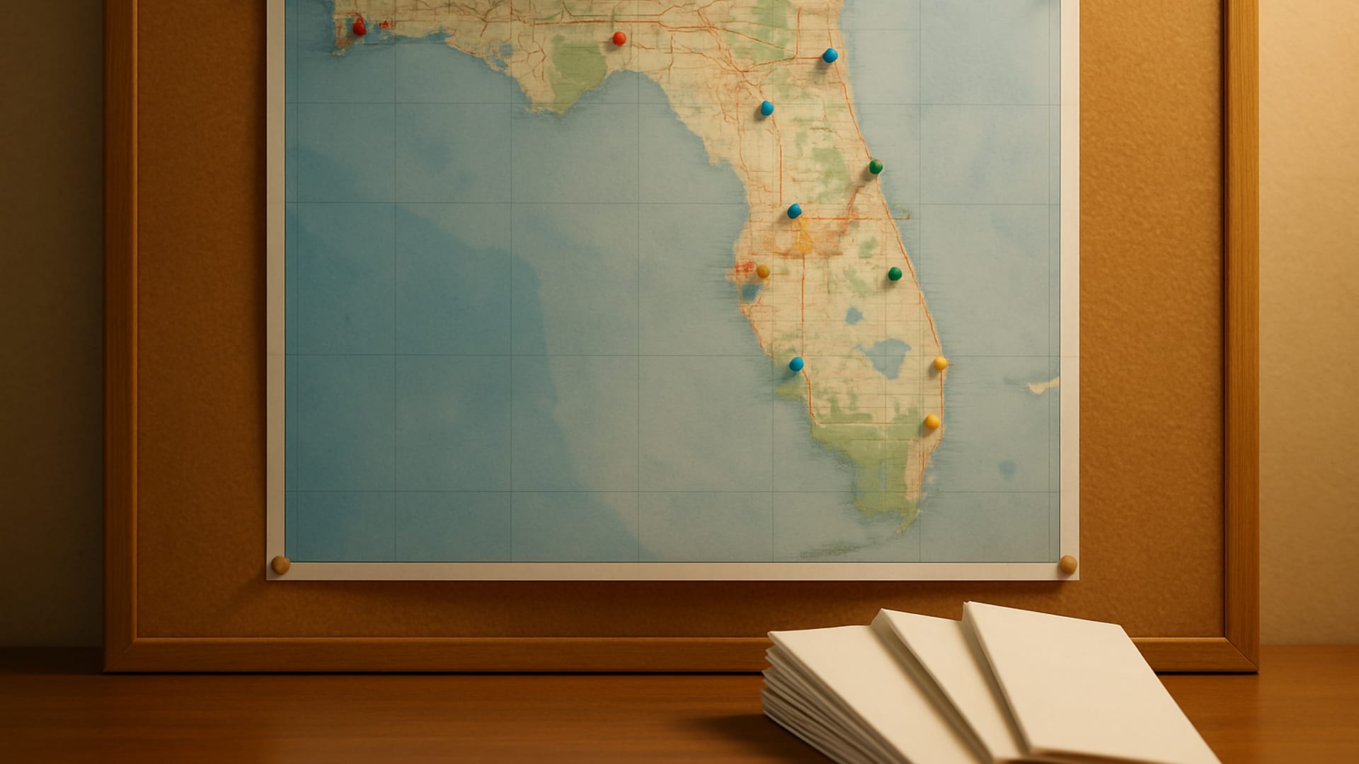The Florida state capitol building at golden hour